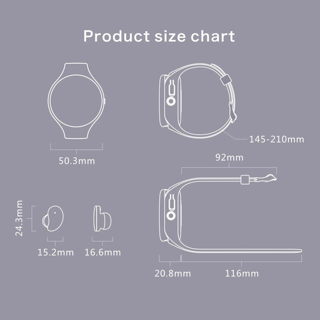 Black smart fitness bracelet with detachable Bluetooth earbuds for heart rate and step tracking