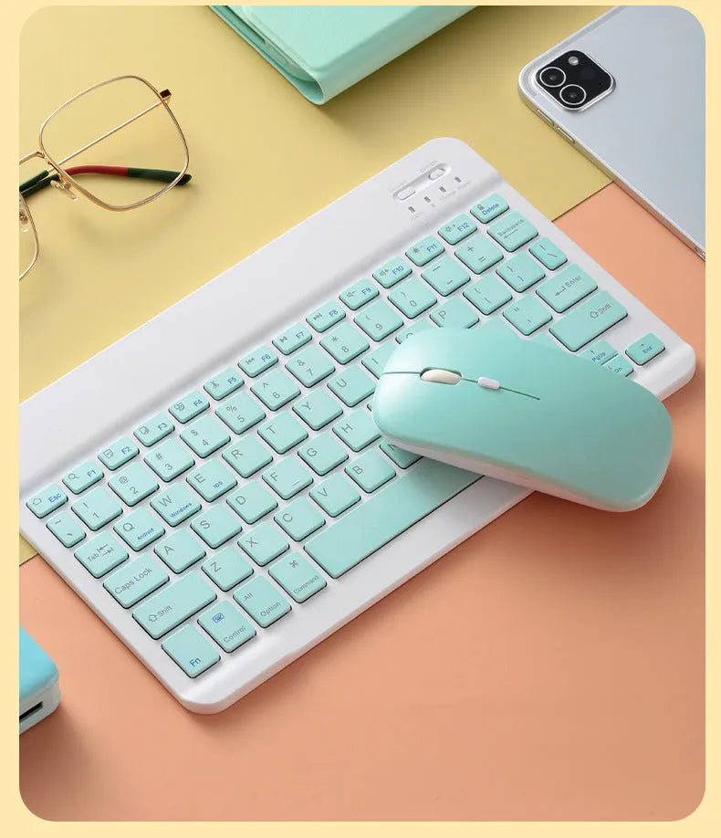 Dual-mode wireless mouse with Bluetooth and 2.4GHz USB, 1000dpi, four keys and ultra-thin build