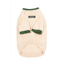 British style woollen pet sweater for dog or cat with contrast colour on two legs