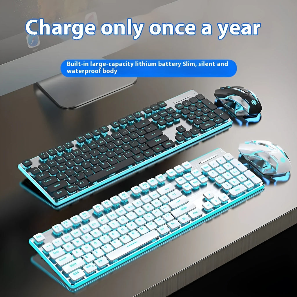 Wireless mute Bluetooth keyboard with backlight for mobile phones and tablets