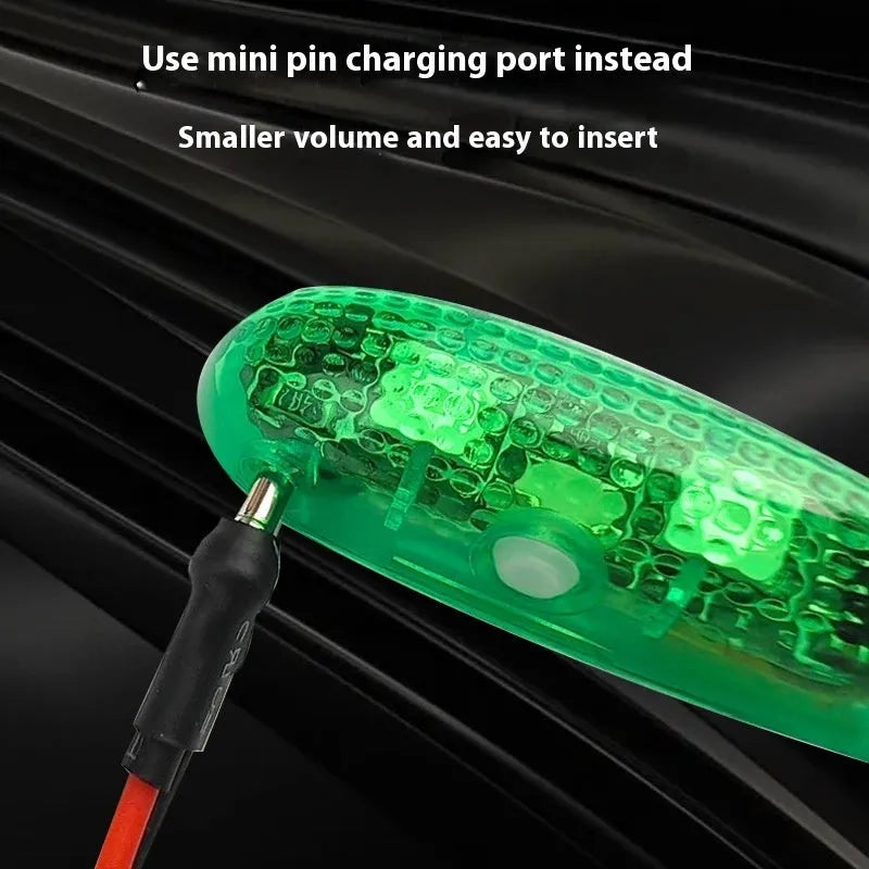 V3 wireless charging waterproof navigation lights for model ships and cars, showing green, red, and white colour options.