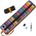 50 wooden coloured pencils in basswood storage case for oil painting artwork