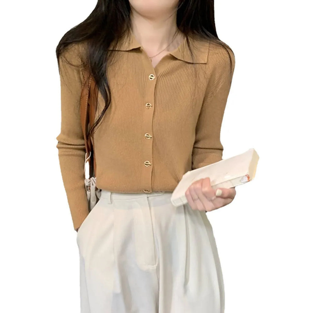 Long-sleeved oversized viscose cardigan in beige, black, oatmeal, green, or khaki, laid flat.