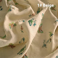 Pure ramie hanfu fabric in beige, grass green or dark green showing 140cm width measurement