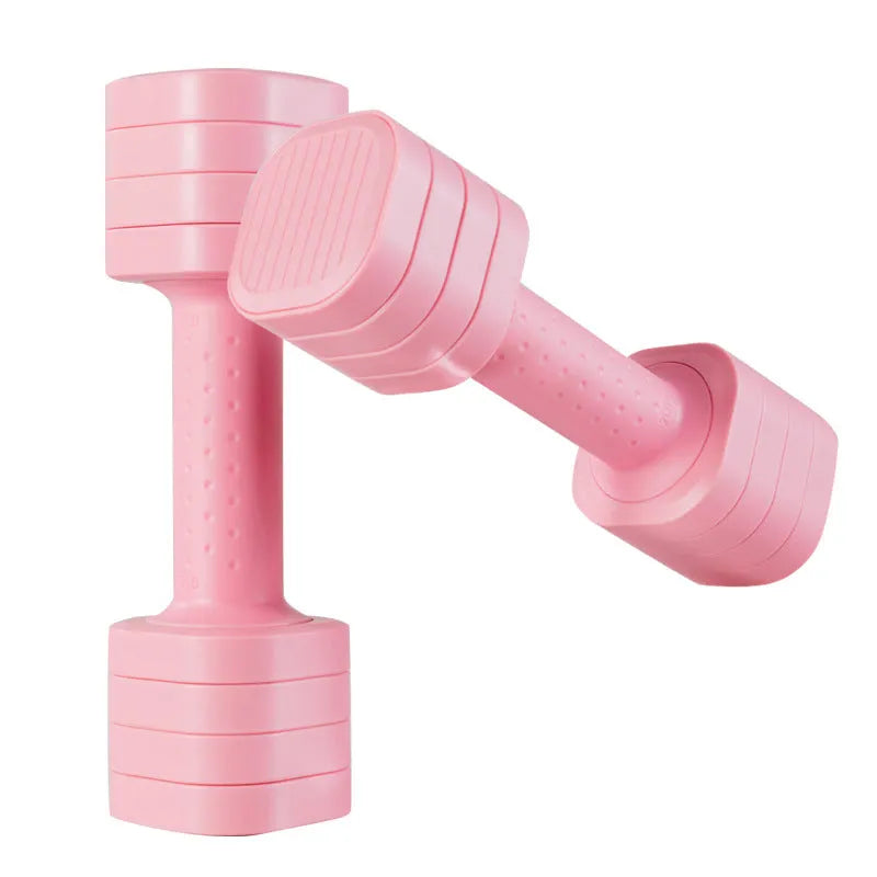 Detachable women's dumbbell set in choice of four colours with adjustable weight design