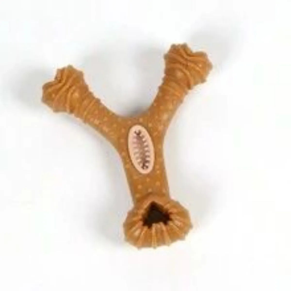 Durable dog chew bone toy in 8shape and Y shape designs for teeth cleaning and interactive play