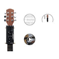 Black automatic guitar chord device for folk playing practice with double chord functionality