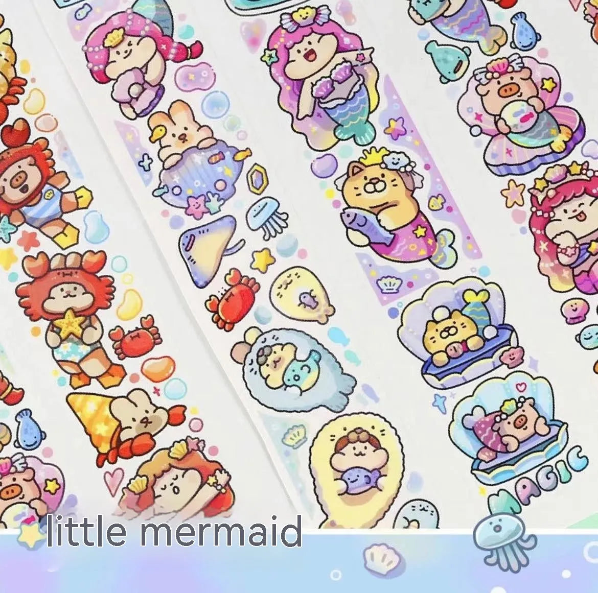 Cartoon character stickers on Japanese paper for haemorrhoid tape packaging decoration