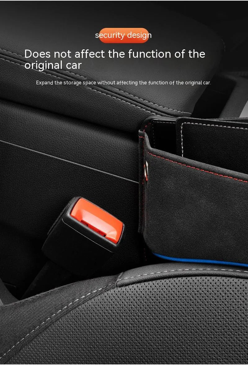 Genuine leather car seat storage box with waterproof design in multiple colour options