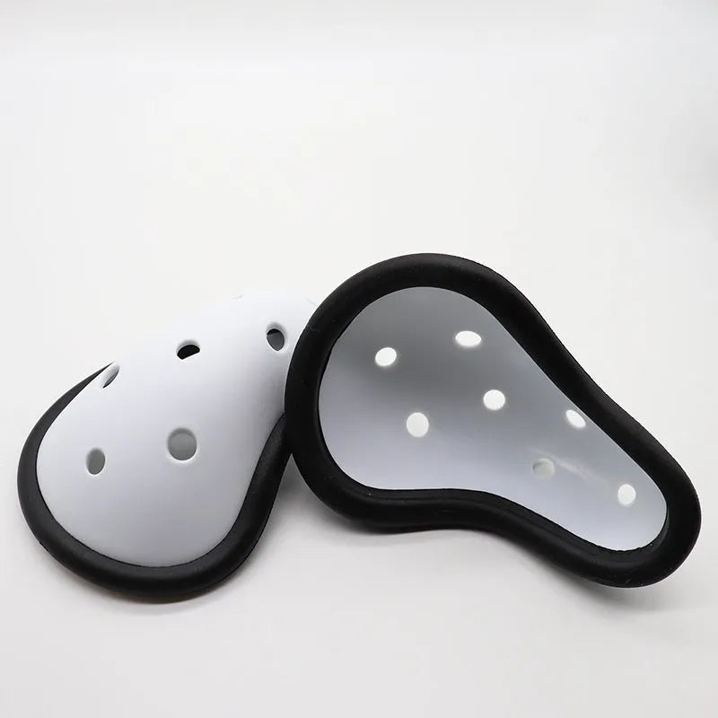 Rubber sports genital protector for adult and children sizes in contact sports