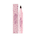 Cosmetic freckle pen with a brush tip applicator in dark brown and light brown colour options.