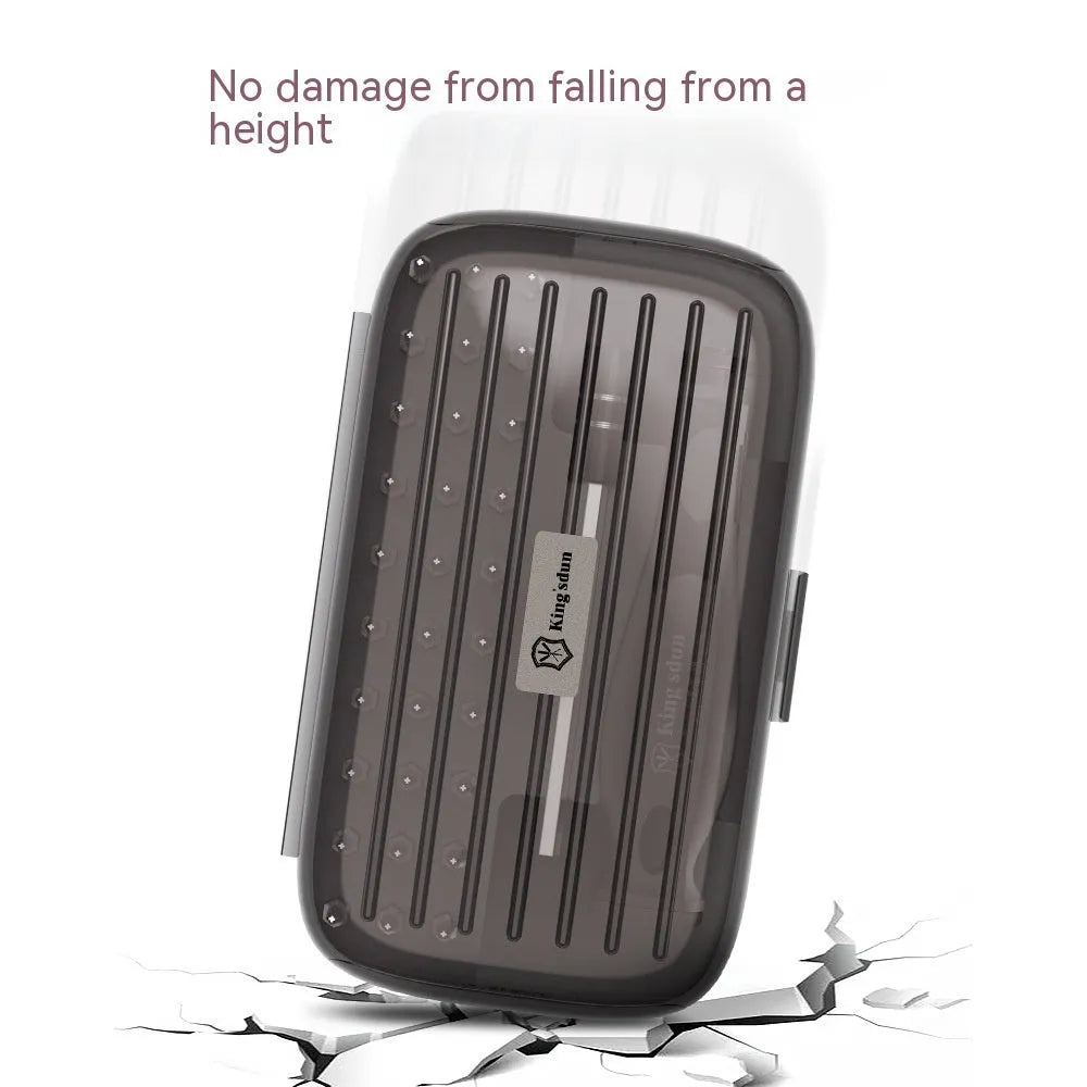 32-in-1 screwdriver set with PH1 head in compact neutral luggage case