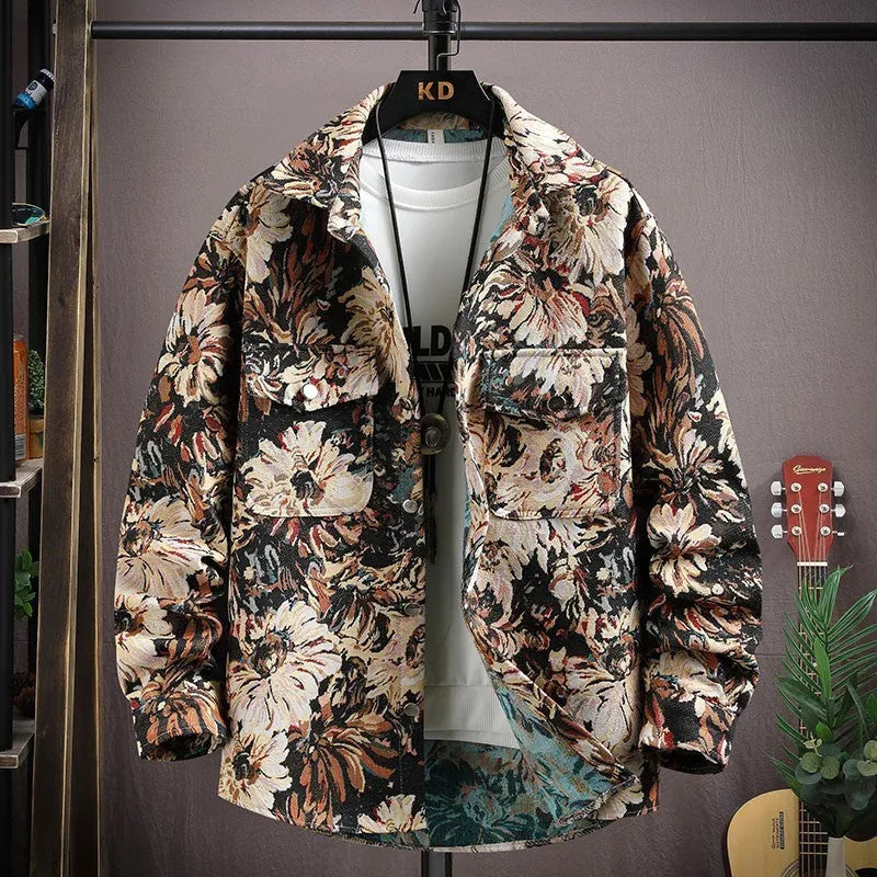 Casual lapel shirt coat with long sleeves and straight hem in multiple colour options