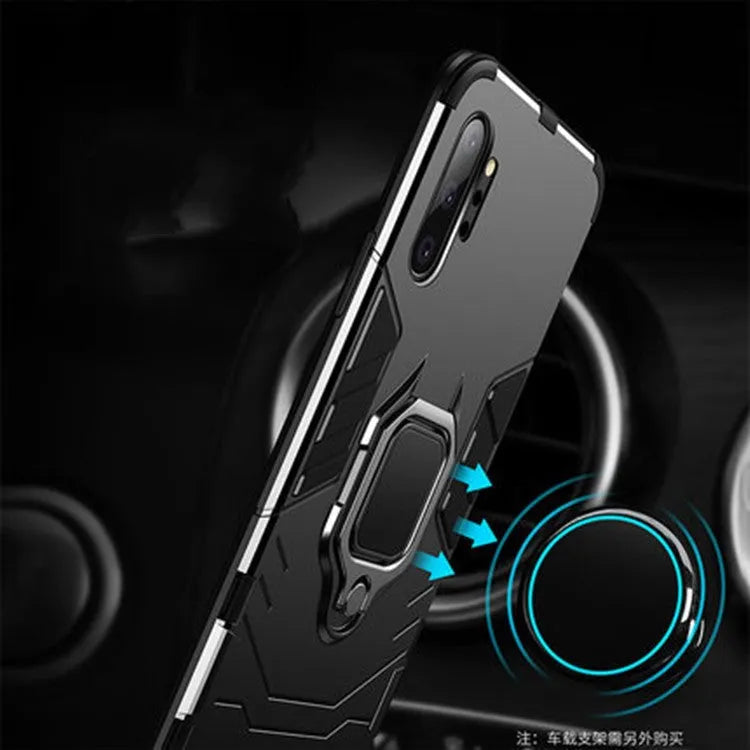 Samsung magnetic phone case with Iron Man design in black, blue, and red colours