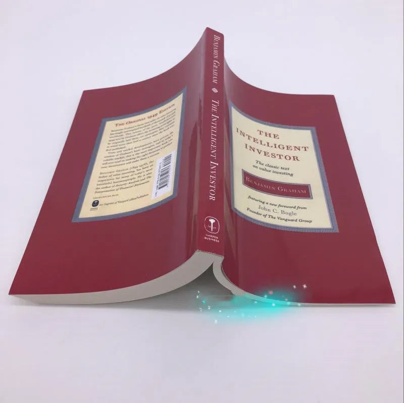 Hardcover book cover of The Intelligent Investor by Benjamin Graham.