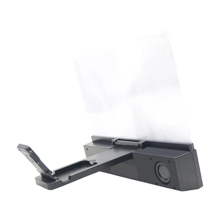 L2 model mobile phone screen amplifier with 12-inch acrylic lens and black ABS housing