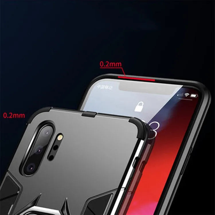 Samsung magnetic phone case with Iron Man design in black, blue, and red colours