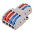 32A quick wire connector with fire insulation shell and brass guide for electrical installations