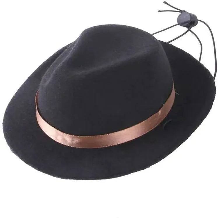 Mini wool felt pet hat for small dogs and cats in S size 155cm diameter