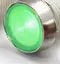 10mm stainless steel edge plastic indicator light with wire terminals and flat metal base