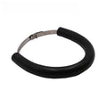 Universal motorcycle exhaust pipe gasket in black, blue, and orange colour options