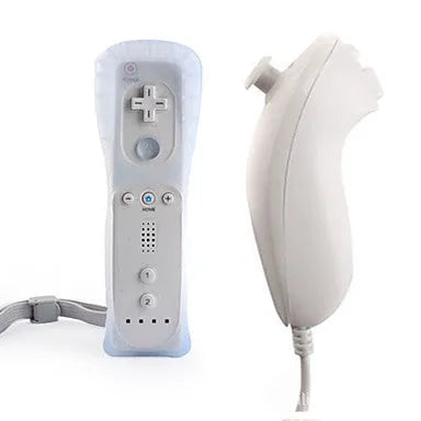 Wii left and right gamepad controller set with infrared sensor in multiple colour options