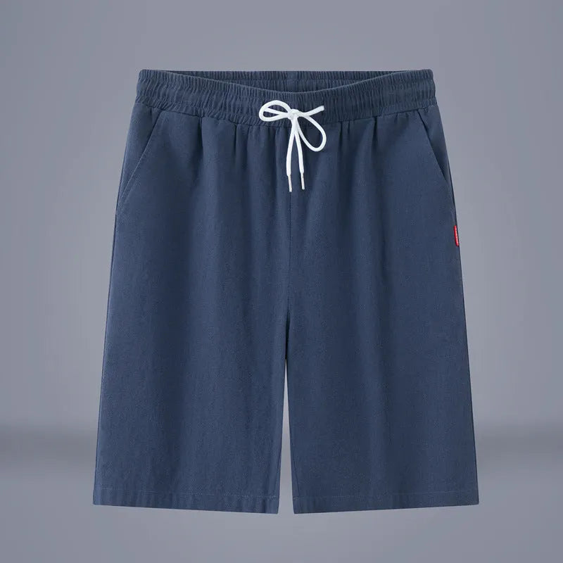 Chinese style solid colour cotton linen cropped pants for summer in multiple colour options