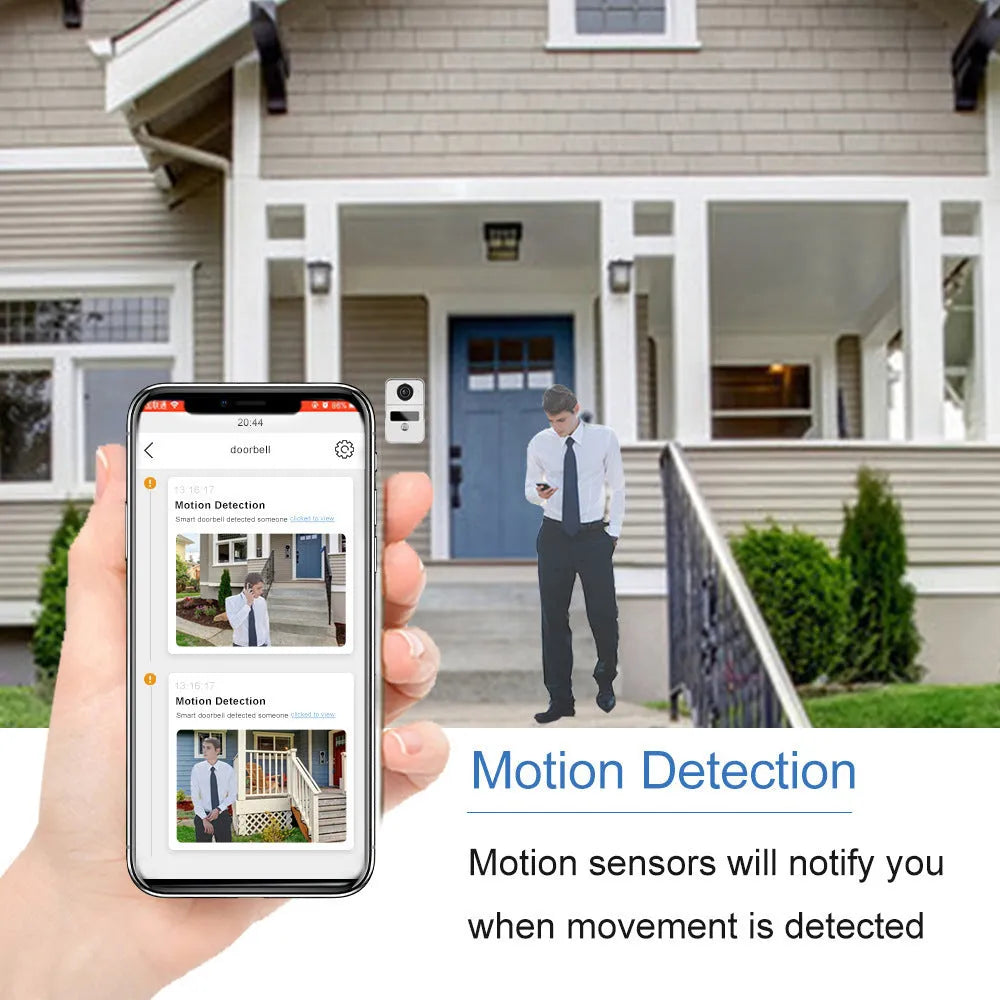 10-inch 1080P video intercom doorbell with colour HD camera and wireless monitoring system