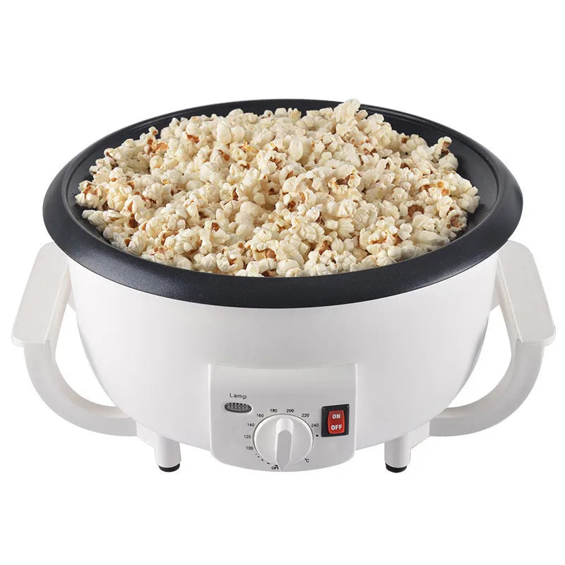 White coffee bean roasting machine with 750g capacity and UK plug