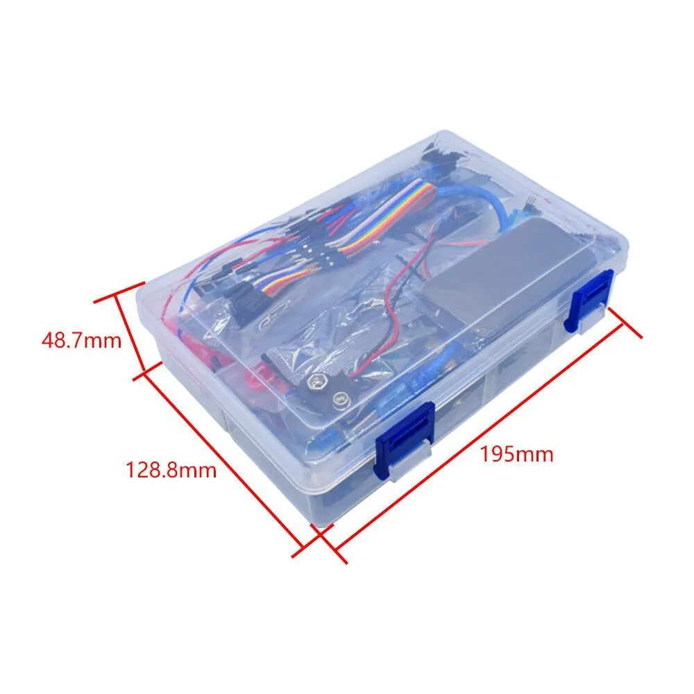 RFID upgraded Arduino starter kit with UNO board, stepper motor, 1602 LCD and component modules
