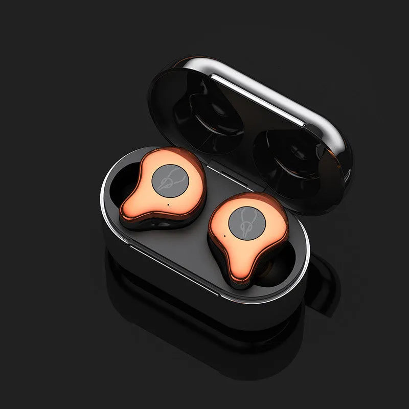Wireless TWS Bluetooth earphones in six colours with Type-C charging case