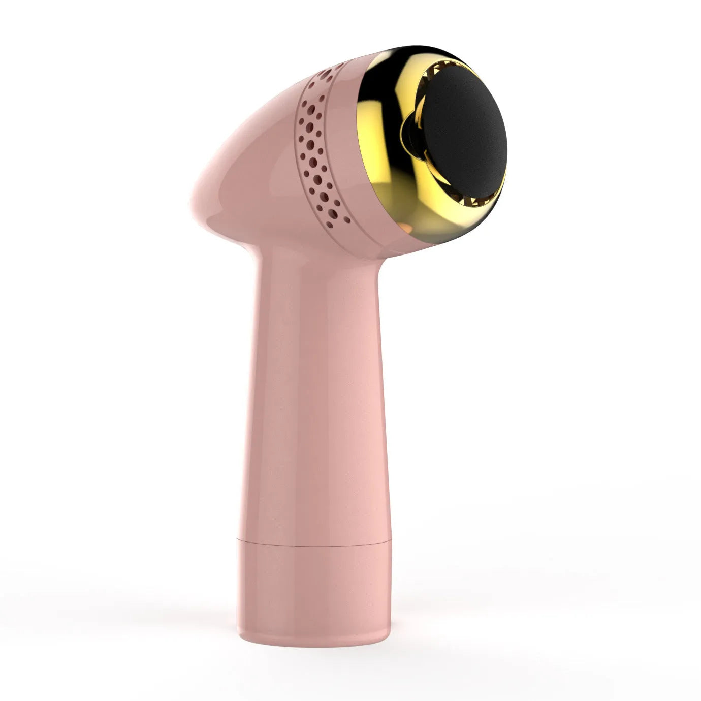 Electric vacuum foot grinder in metallic gold finish with a refined quartz grinding head.