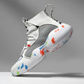 Men's camouflage pattern vulcanise sneakers with mesh cloth upper and rubber sole