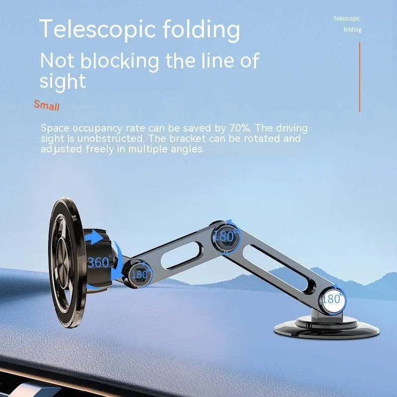 All-metal magnetic car phone holder with strong 2.3T magnet in four colour options
