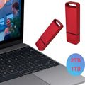 Creative metal USB flash drive in black red and silver with high capacity storage options