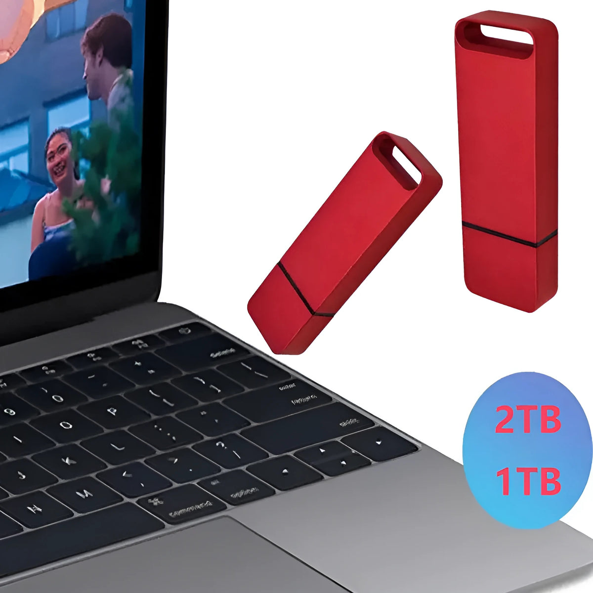 Creative metal USB flash drive in black red and silver with high capacity storage options