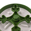 Pet slow feeder bowl with silicone licking mat insert showing textured pattern design