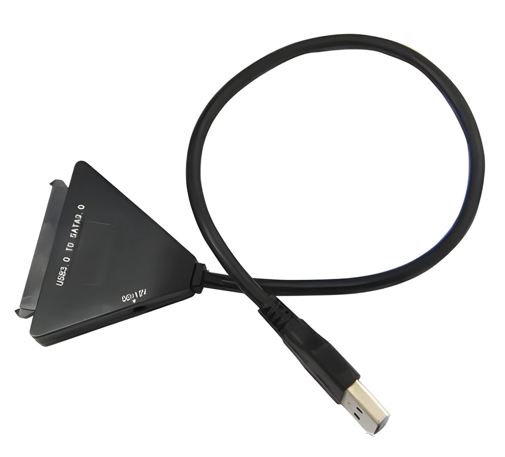 Black USB 3.0 to SATA adapter cable with 7+15 pin connector for 2.5 inch and 3.5 inch hard drives
