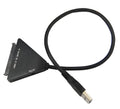 Black USB 3.0 to SATA adapter cable with 7+15 pin connector for 2.5 inch and 3.5 inch hard drives
