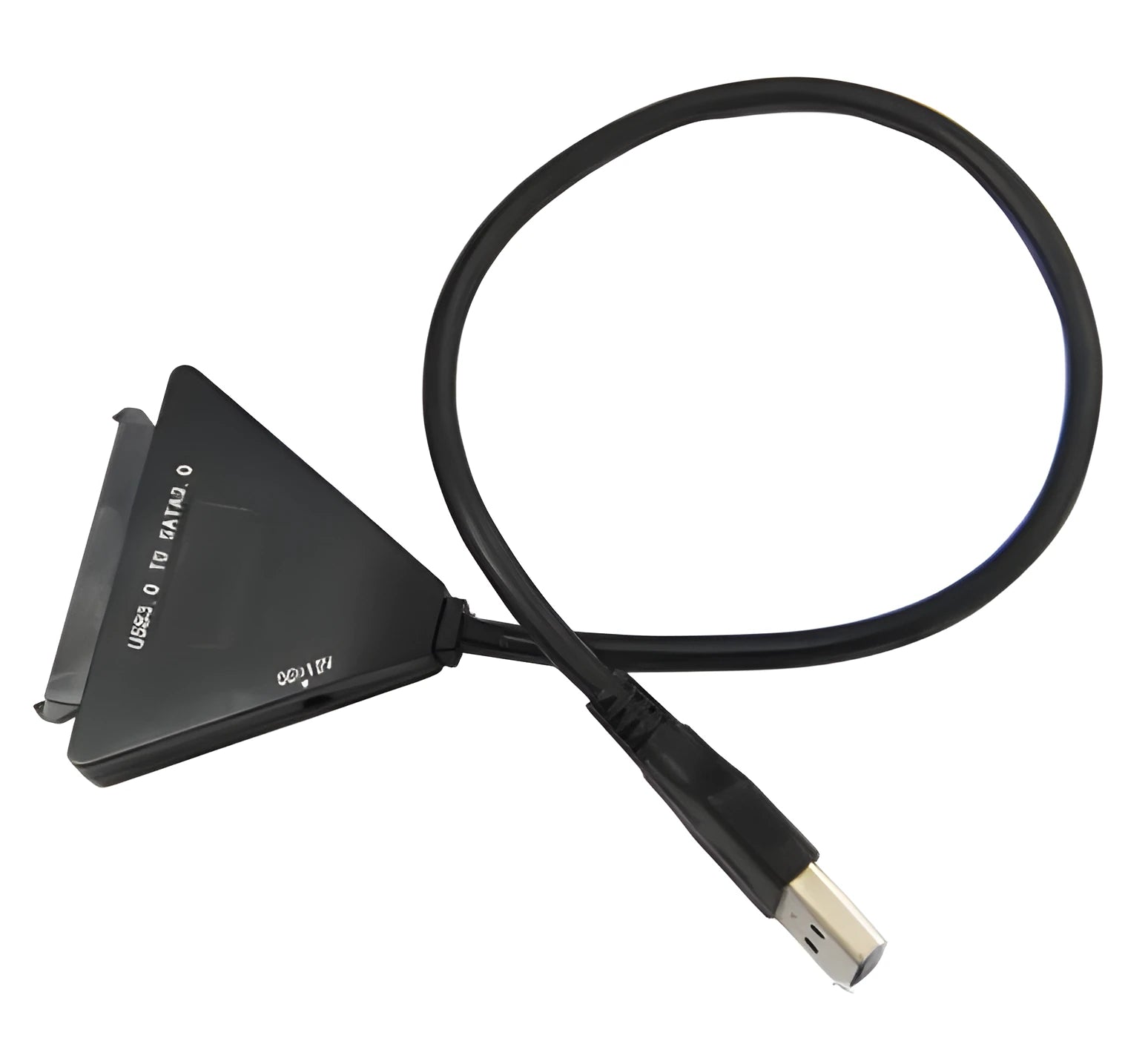 Black USB 3.0 to SATA adapter cable with 7+15 pin connector for 2.5 inch and 3.5 inch hard drives