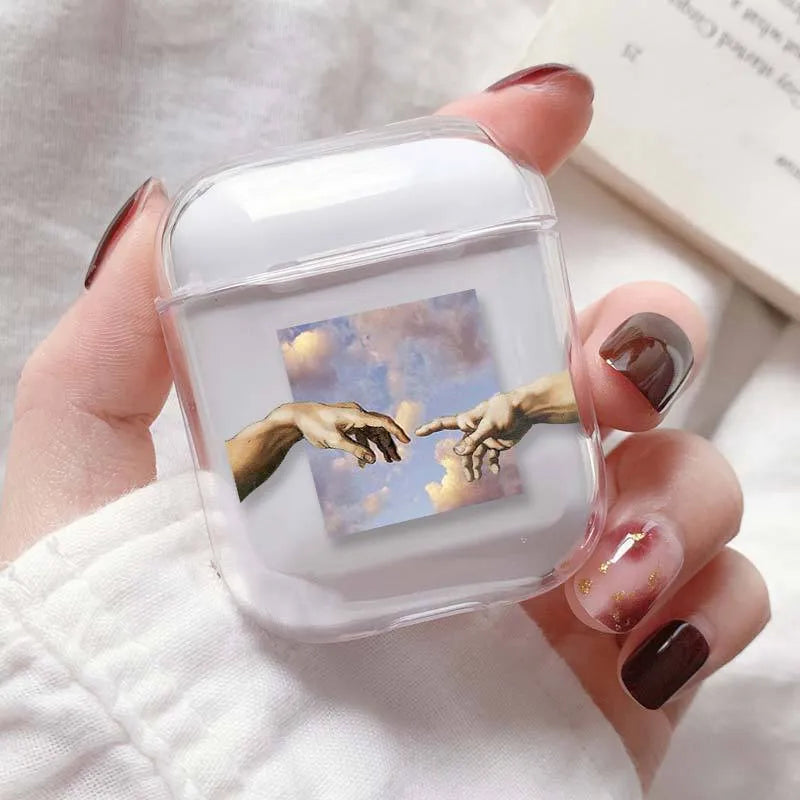 Transparent AirPods protective cover for Apple AirPods and AirPods Pro models