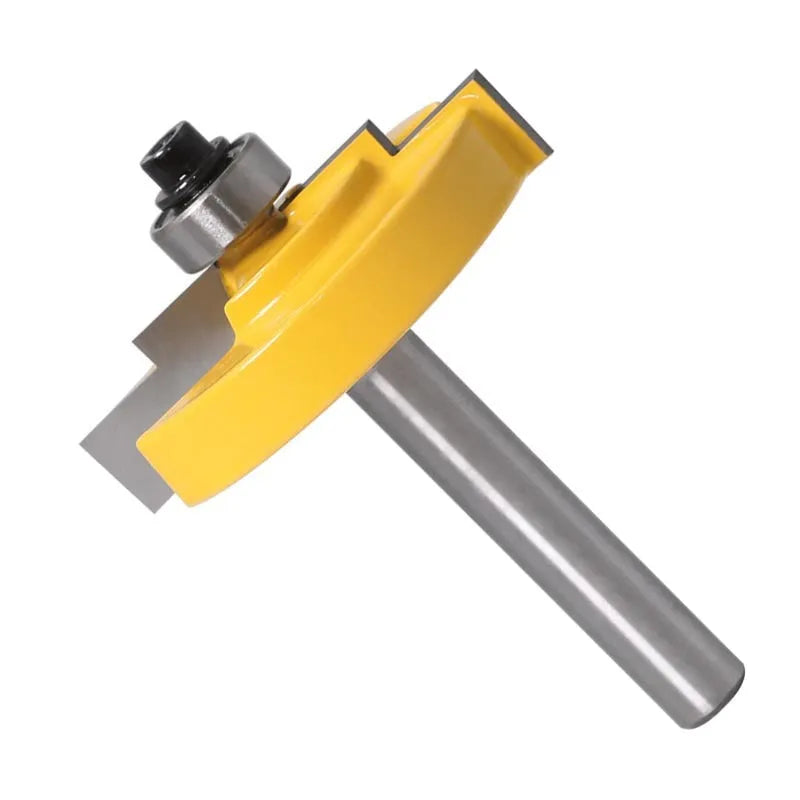 Carbide woodworking cutter for door and window step profiles with 47.62mm cutting diameter and 8mm shank