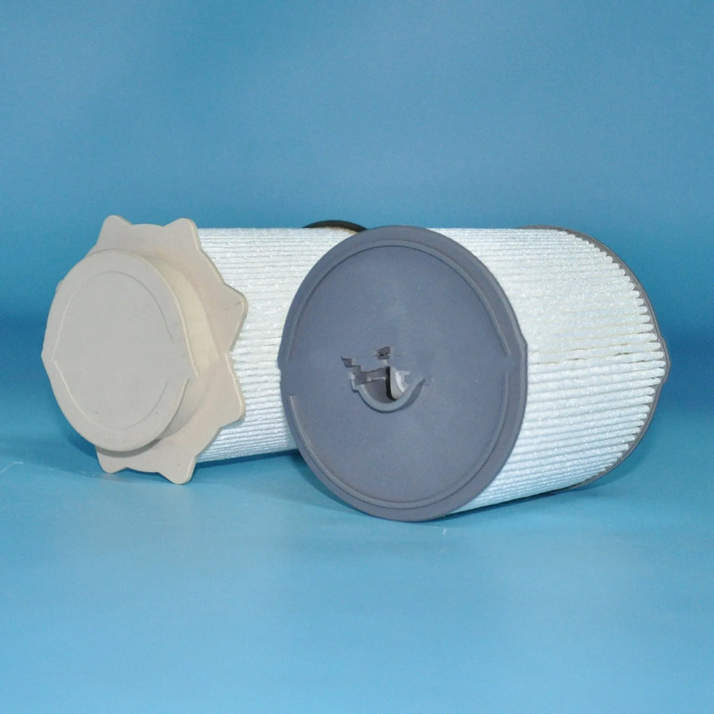 White diesel fuel filter and oil-water separator kit for RAM 1500, 2500, 3500, 5500 trucks.