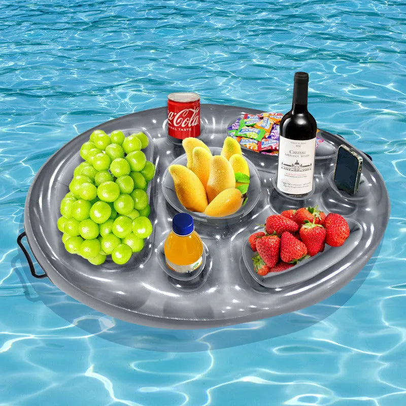 Inflatable ice bar with cup holders and beer steins bucket for party gatherings
