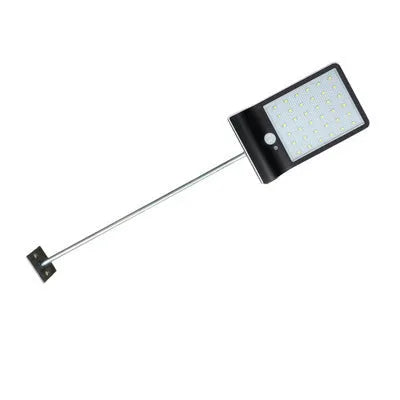 Black and white solar garden light with IP65 waterproof rating for outdoor courtyard and balcony use