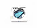 Blue USB 2.0 SIM card reader for mobile phones with external installation for computer connectivity