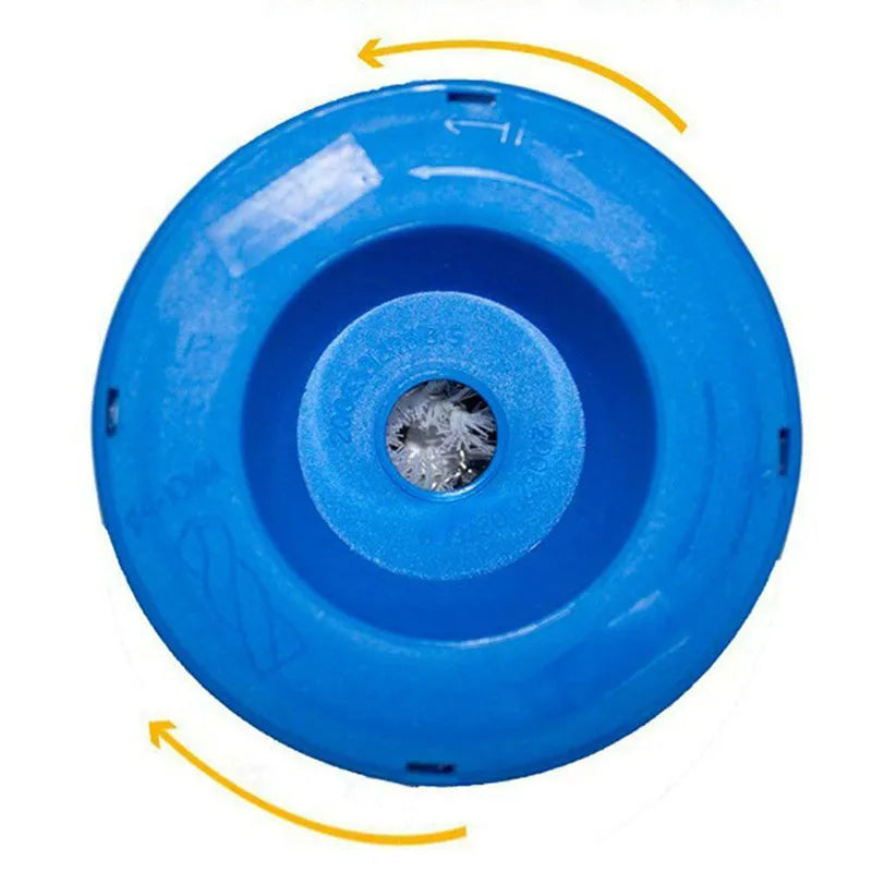 Blue bowl-shaped electric drill dust stopper accessory with sponge ring, dimensions 88mm x 50mm x 44mm