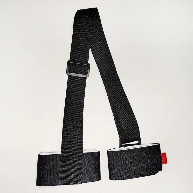 Adjustable skiing bandage shoulder strap with hook and loop fastening in four colour options