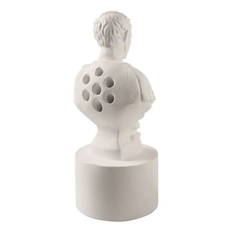 White American creative character pen holder made from synthetic resin for organising writing instruments