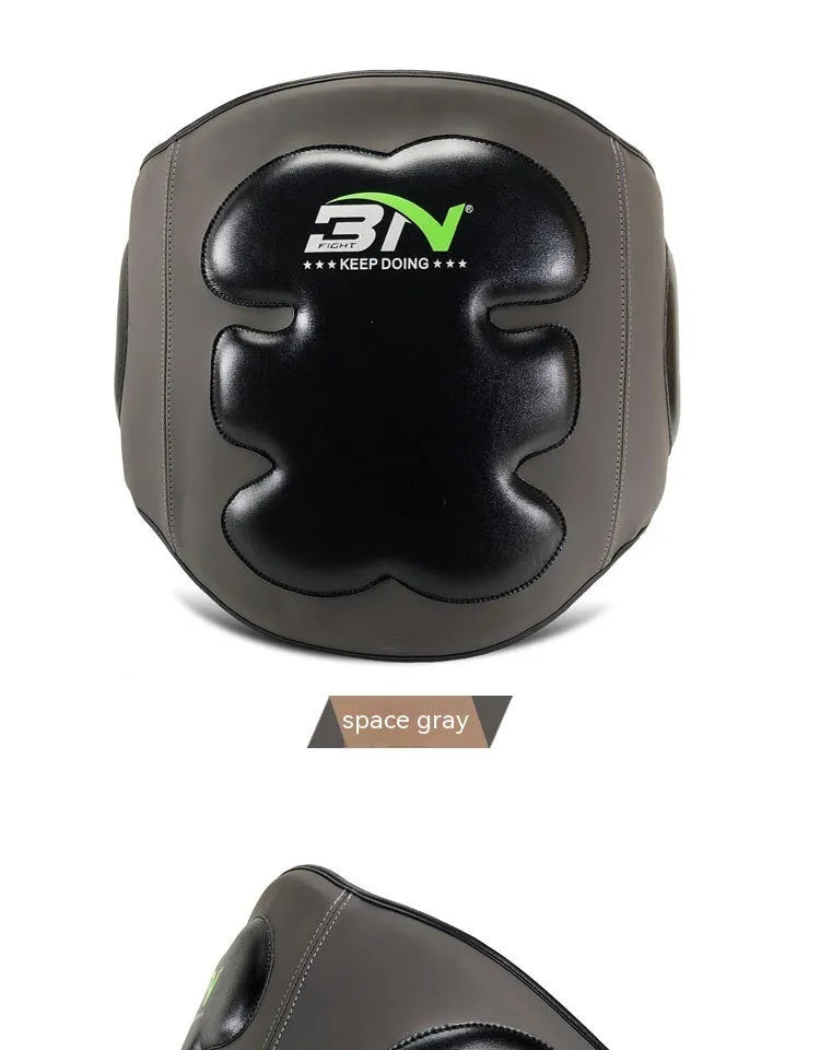 Sanda boxing breast protection target waist-mounted chest guard in dark grey